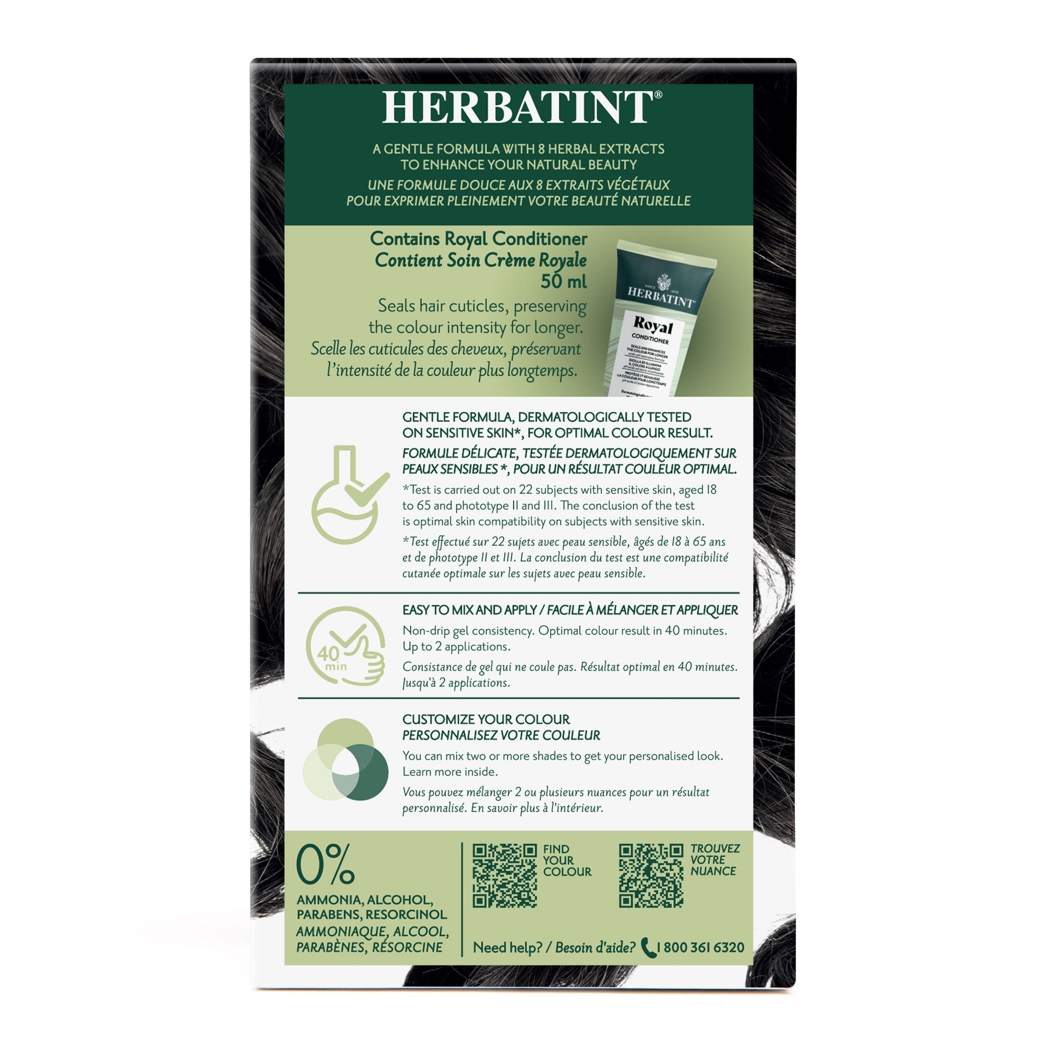 Herbatint Permanent Hair Color Gel 2N Brown 170 mL - A.Vogel Canada