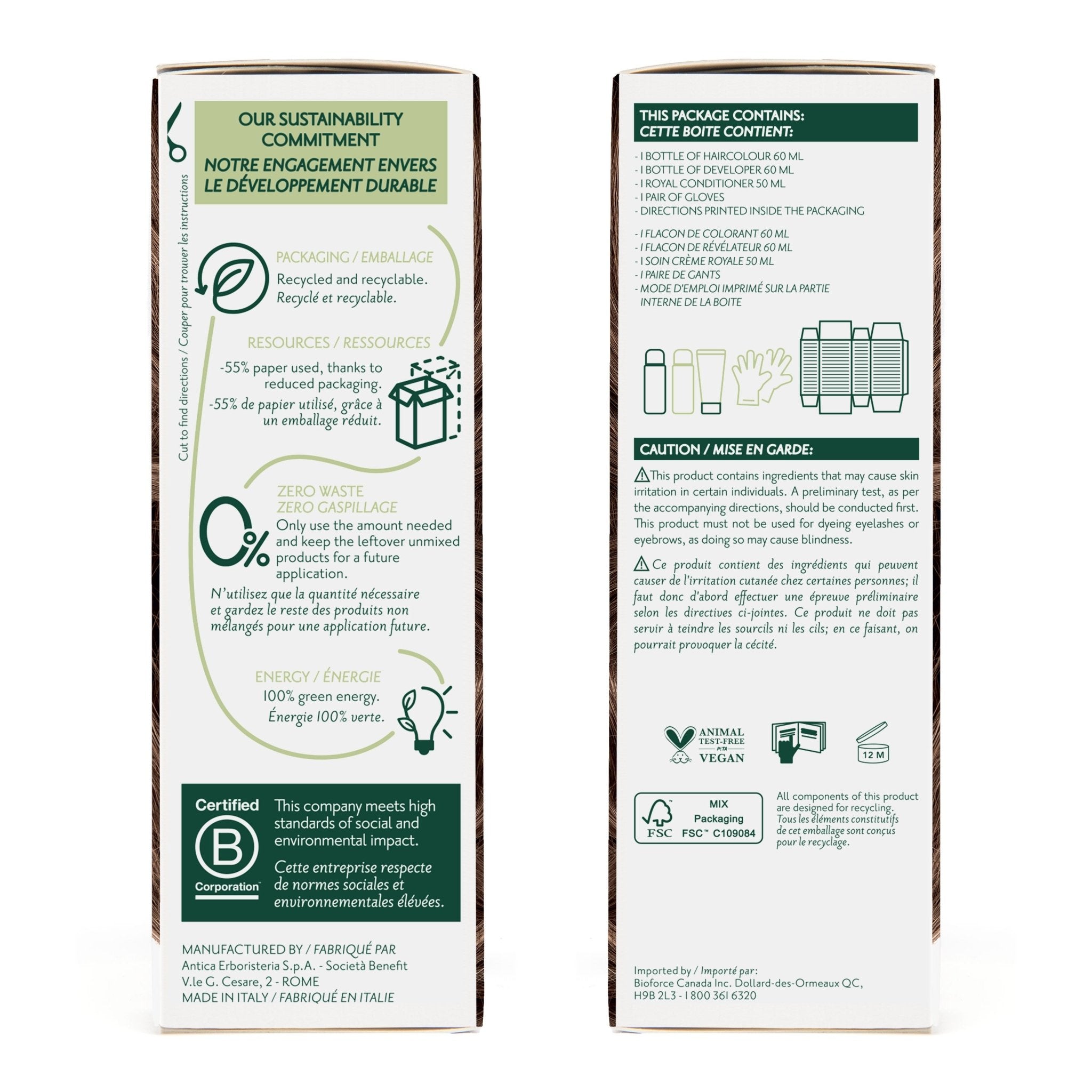 Herbatint Permanent Hair Color Gel 6D Dark Golden Blonde 170 mL - A.Vogel Canada