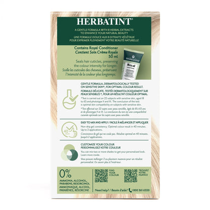 Herbatint Permanent Hair Color Gel 10N Platinum Blonde 170 mL - A.Vogel Canada