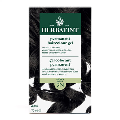 Herbatint Permanent Hair Color Gel 2N Brown 170 mL - A.Vogel Canada
