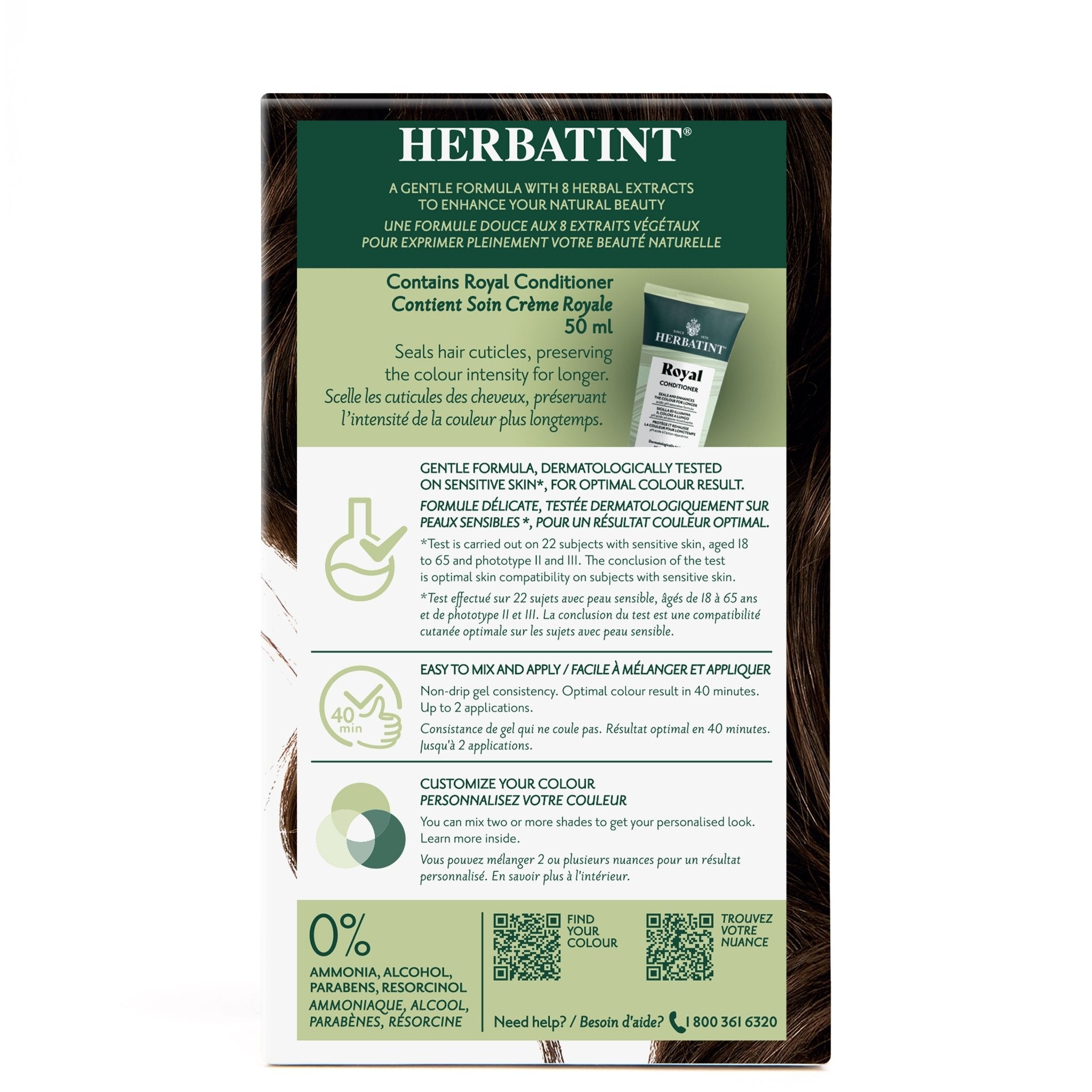 Herbatint Permanent Hair Color Gel 4D Golden Chestnut 170 mL - A.Vogel Canada