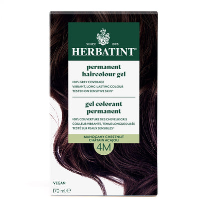 Herbatint Permanent Hair Color Gel 4M Mahogany Chestnut 170 mL - A.Vogel Canada