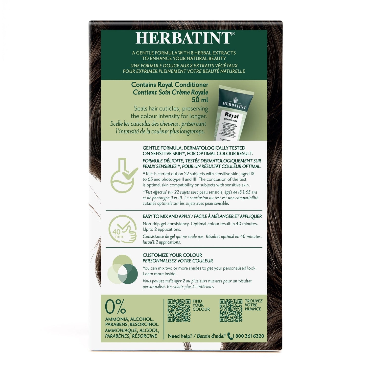 Herbatint Permanent Hair Color Gel 4N Chestnut 170 mL - A.Vogel Canada