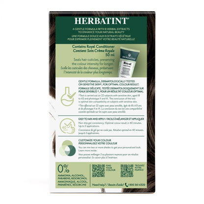 Herbatint Permanent Hair Color Gel 4N Chestnut 170 mL - A.Vogel Canada