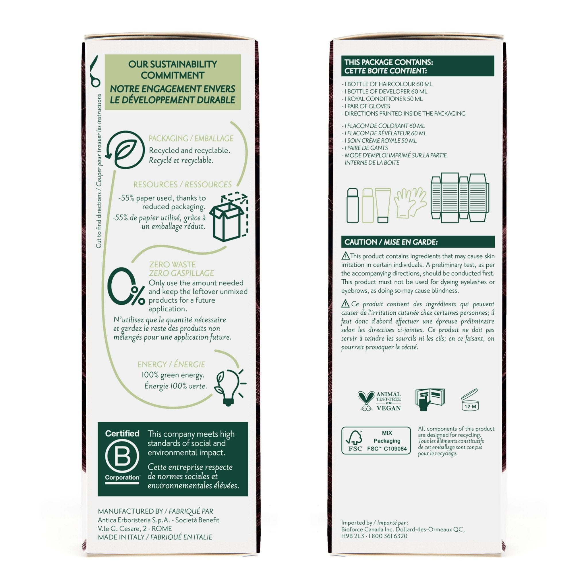 Herbatint Permanent Hair Color Gel 5M Light Mahogany Chestnut 170 mL - A.Vogel Canada