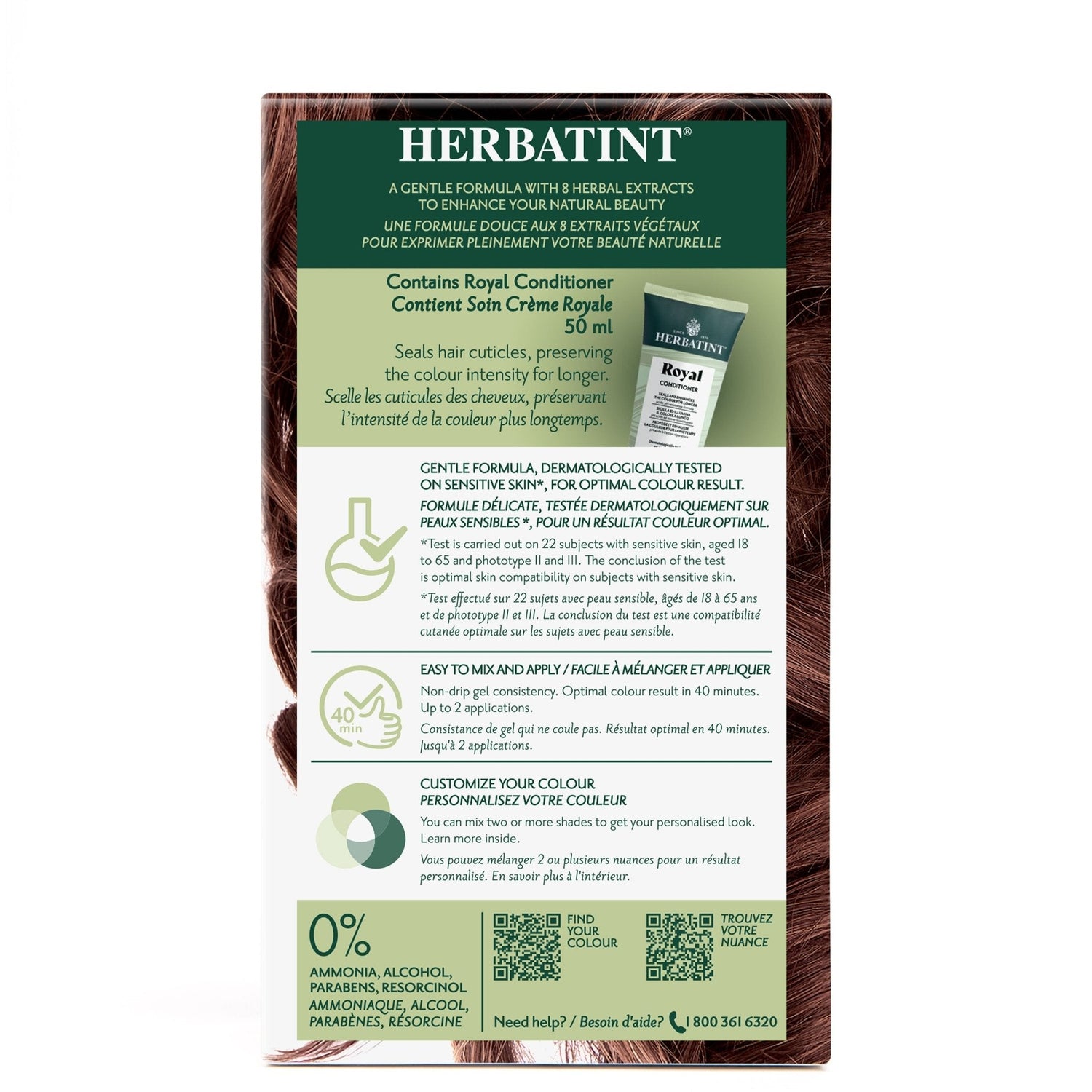 Herbatint Permanent Hair Color Gel 5R Light Copper Chestnut 170 mL - A.Vogel Canada