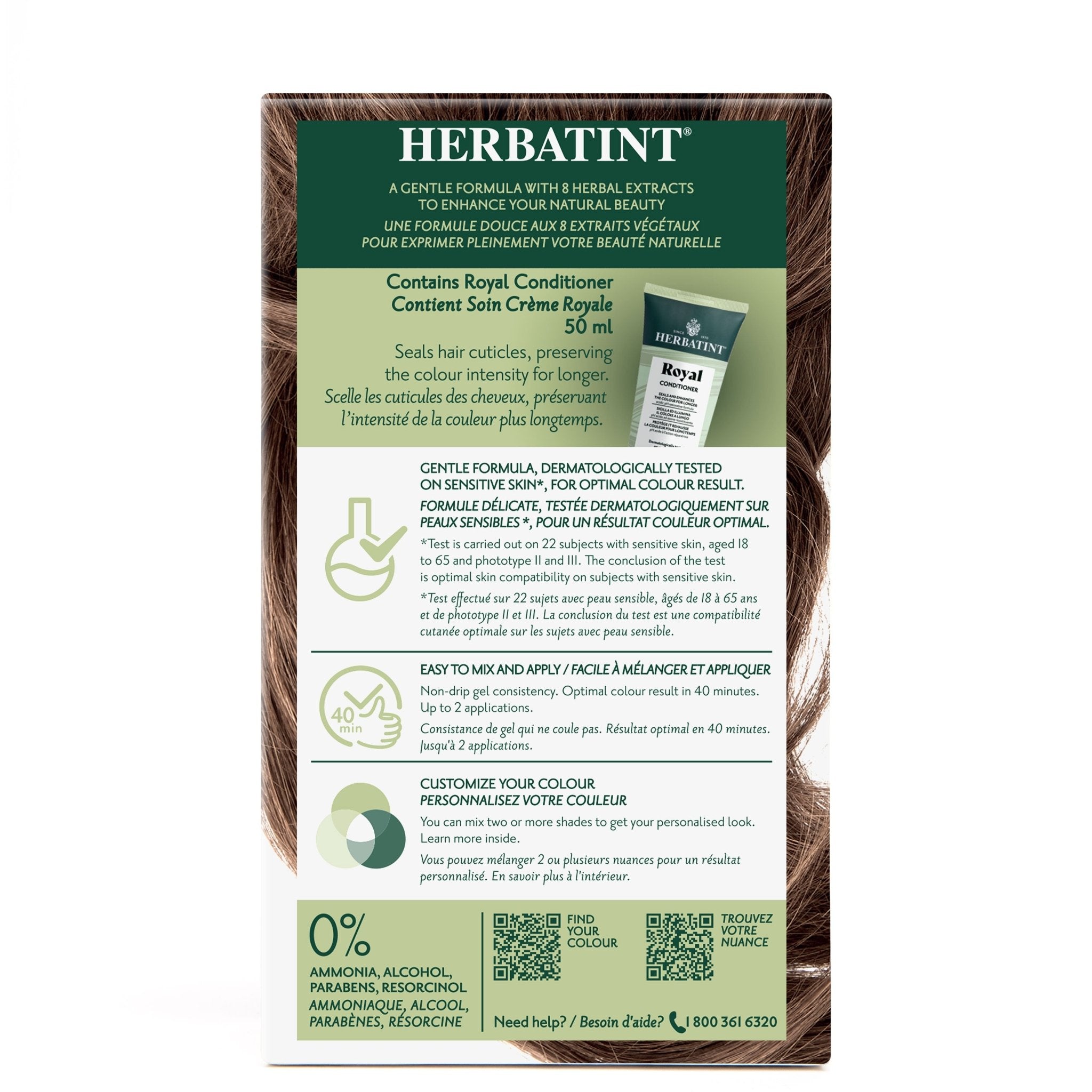 Herbatint Permanent Hair Color Gel 6D Dark Golden Blonde 170 mL - A.Vogel Canada