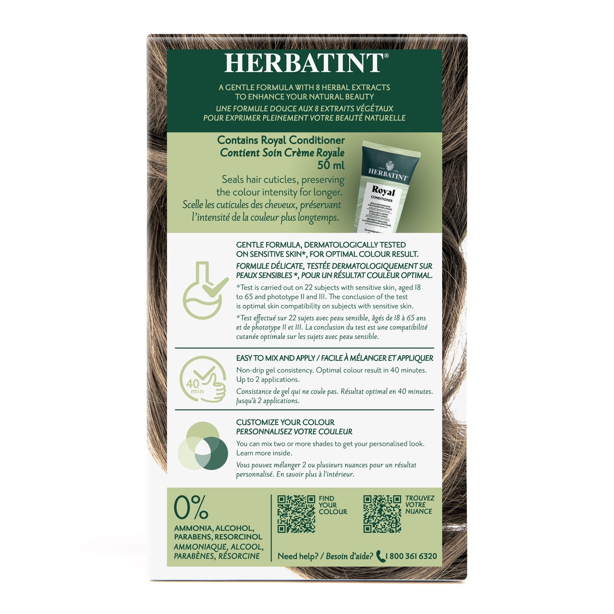 Herbatint Permanent Hair Color Gel 6N Dark Blonde 170 mL - A.Vogel Canada