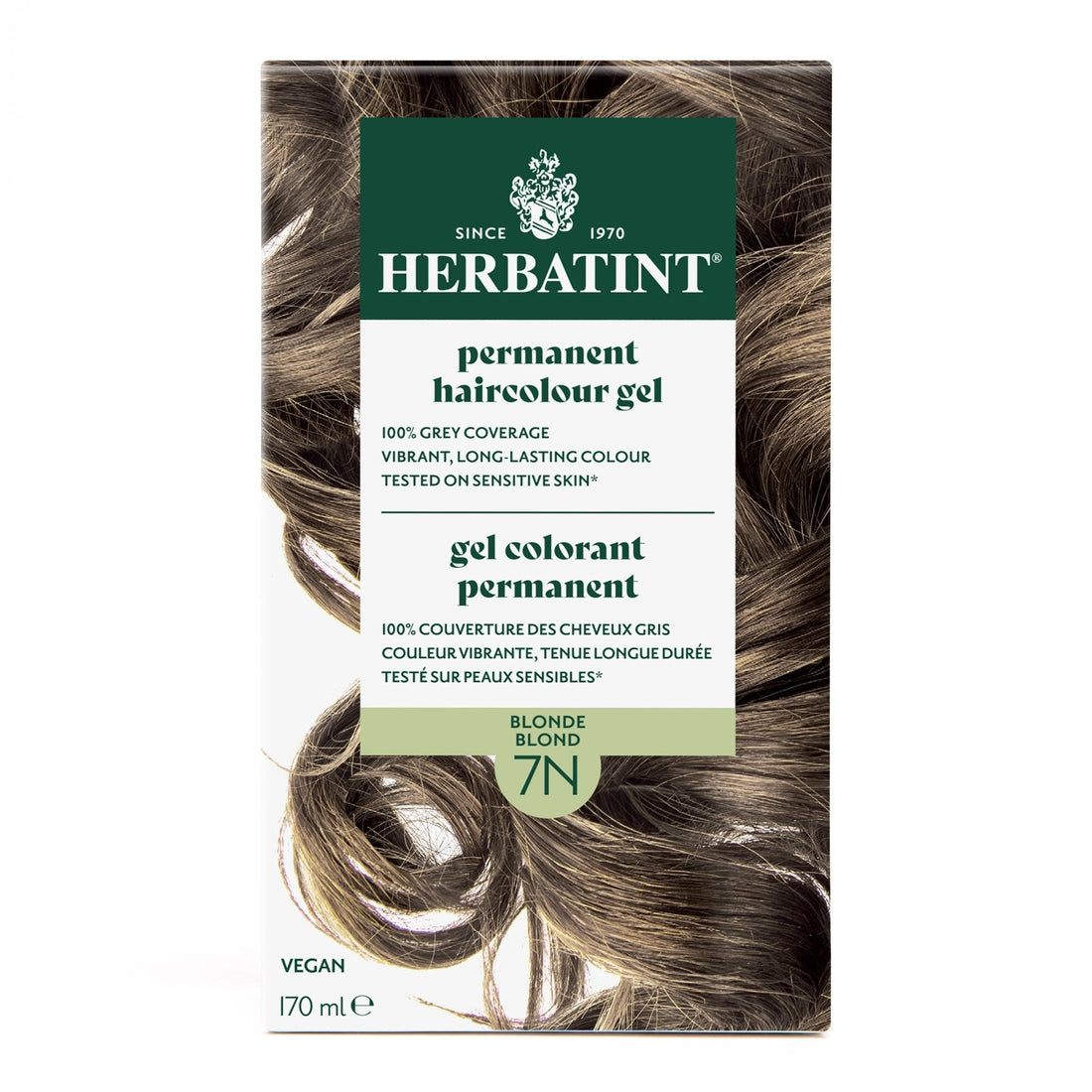 Herbatint Permanent Hair Color Gel 7N Blonde 170 mL - A.Vogel Canada