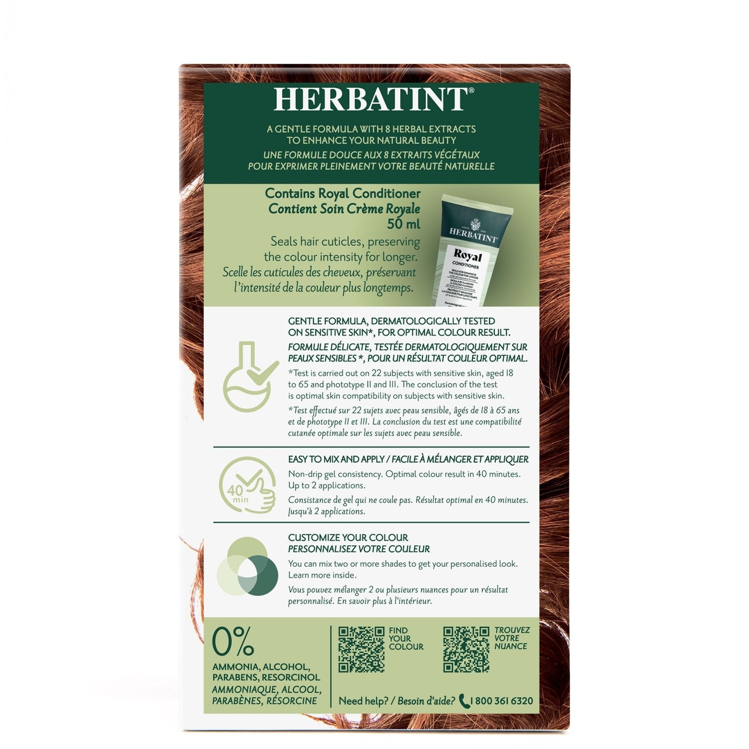Herbatint Permanent Hair Color Gel 7R Copper Blonde 170 mL - A.Vogel Canada