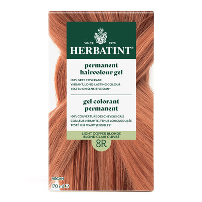 Herbatint Permanent Hair Color Gel 8R Light Copper Blonde 170 mL - A.Vogel Canada